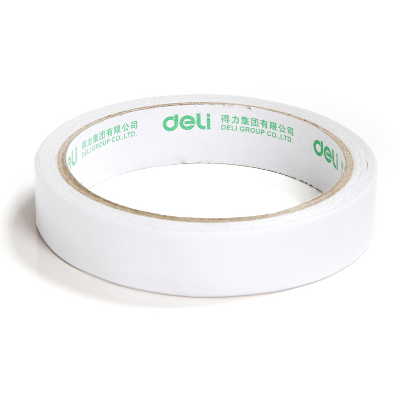 得力(deli) 30402/1.8cm双面胶带中号双面胶带(10卷/袋)