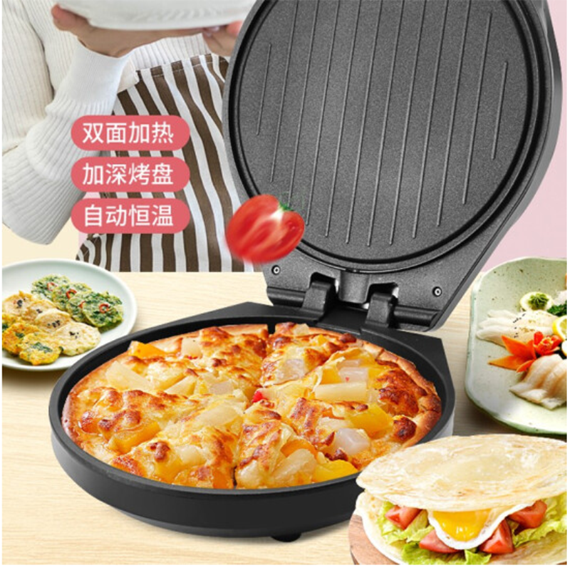 都市太太 炫彩电饼铛 红色 灵活进行烤、烙、煎、炒、炸等烹饪方法