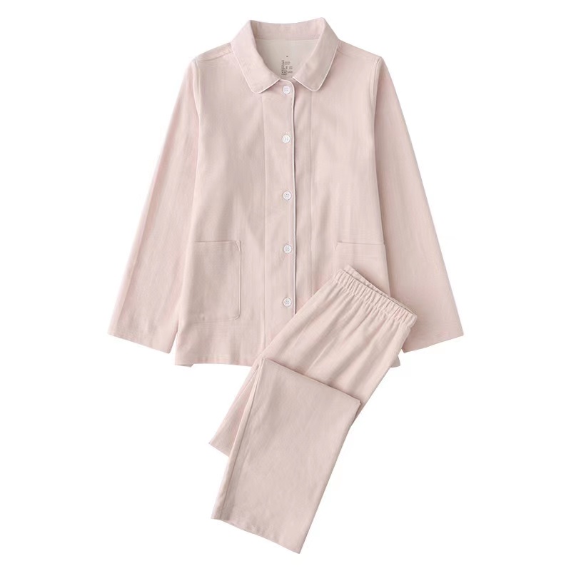 恋名媛无印法兰绒男女睡衣家居服套装无侧缝秋冬磨毛棉情侣加厚女睡衣