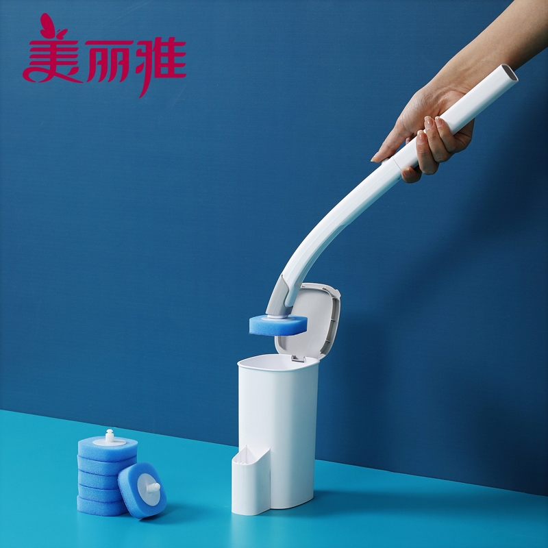 美丽雅 马桶刷 家用卫生间浴室马桶清洁 可换式马桶刷(赠7个替换头)高清大图