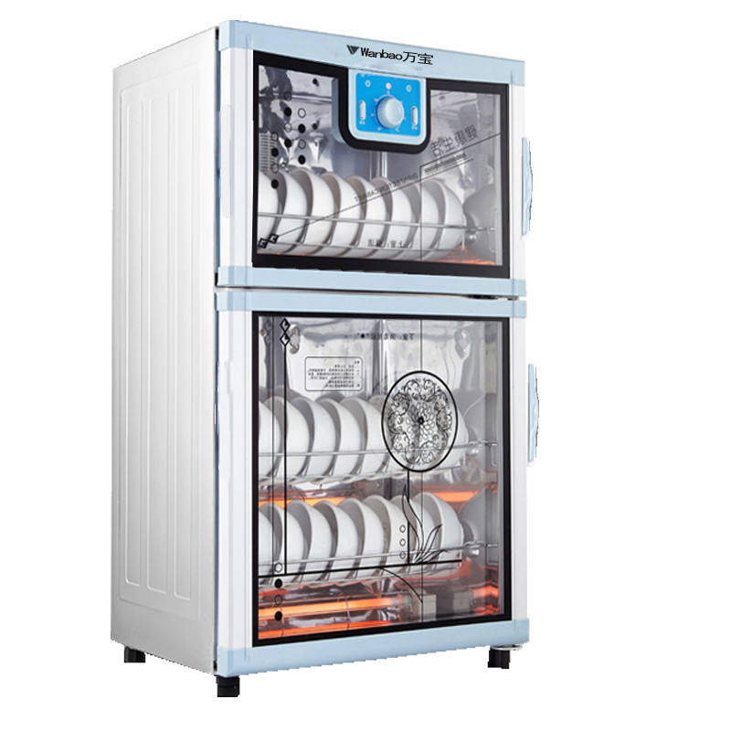 万宝35b78升消毒柜消毒碗柜双门柜立式 餐具消毒柜上室臭氧下室高温上