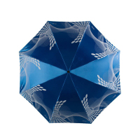天堂 缎面黑胶丝印抽象图案三折遮阳伞太阳伞晴雨伞1283