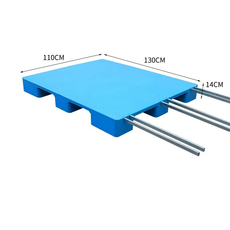 宁储 塑料托盘 平板九脚托盘 130*110*14cm+6钢 张高清大图