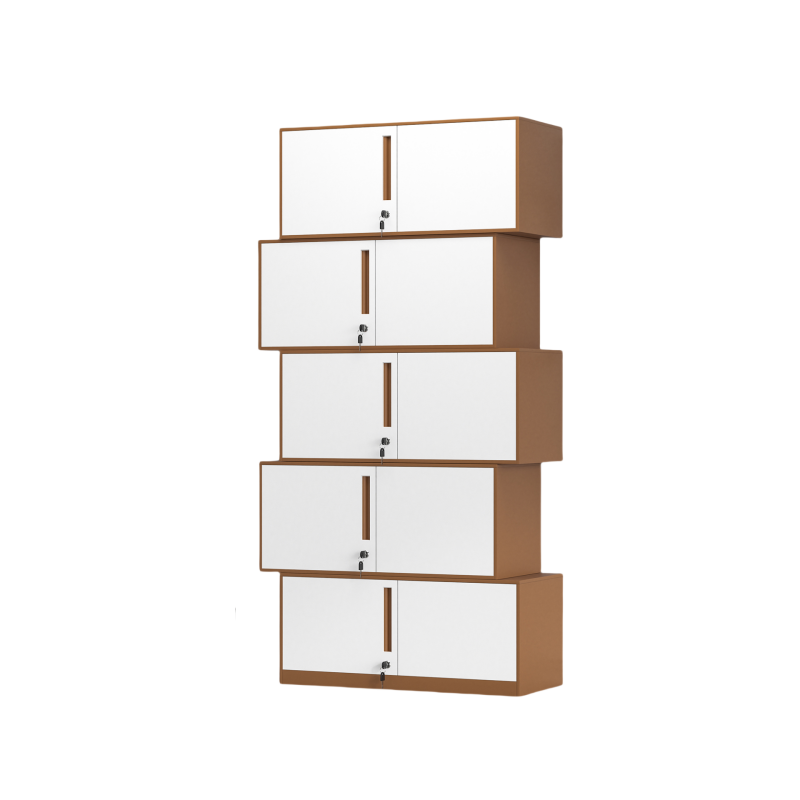 金佑莱更衣柜宿舍储物柜铁皮柜子玻璃文件柜资料柜凭证柜带工具柜 个(分体五节柜)高清大图