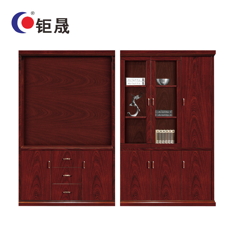 钜晟 油漆文件柜1.35米右三门文件柜JS-JE88103R