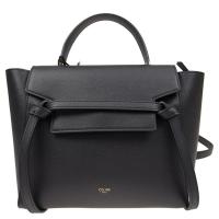 [直营] 赛琳(CELINE)BOLSO BELT 粒面小牛皮手袋 鲶鱼包 包盖式 女士手提包单肩包女包