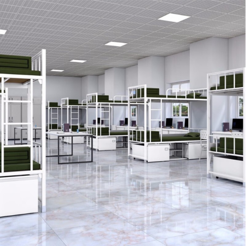 正元宏佳制式行军床宿舍内务柜制式学习桌椅床头柜 单人床(900宽)高清大图