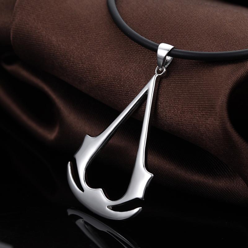 阡陌925银饰品男士项链刺客信条韩版时尚男士坠个性挂坠银首饰品送女