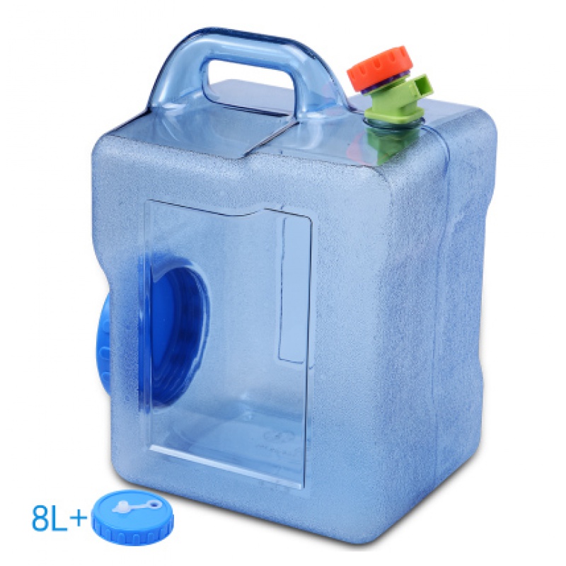 8升方形桶带龙头 有孔盖子