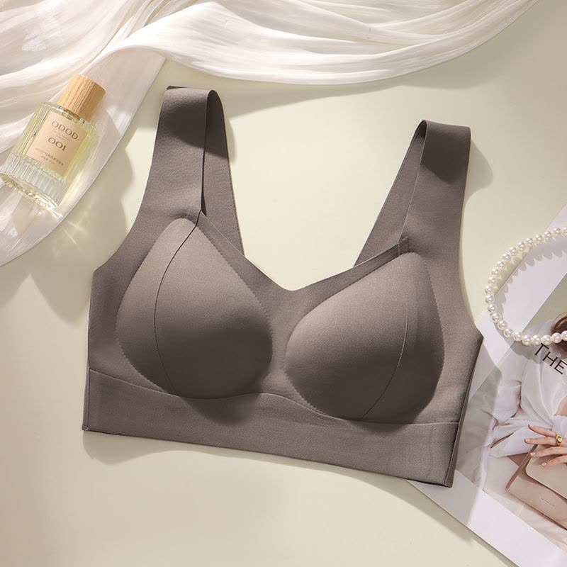 浪莎无痕内衣女提拉小胸聚拢防下垂收副乳运动软支撑美背心式文胸图片