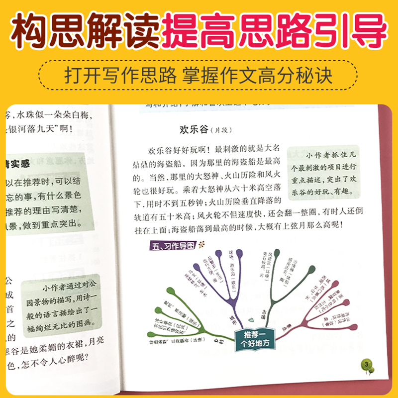 2年级上册 单册 [正版]同步作文二三四五六七年级上册人教版辅导书全解2/3/4/5/6/7年级上学期仿写作文教程与实训高清大图