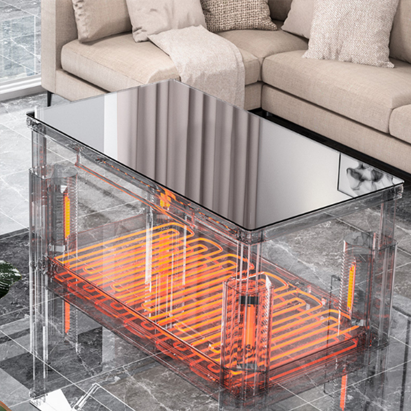 荣事达电暖桌多功能智能遥控升降茶几加厚一体封板隐形屏取暖桌rc-c3g