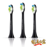 飞利浦（PHILIPS）刷头HX6063/35电动牙刷刷头 黑色款标准型3支装适用牙刷HX9352HX9372