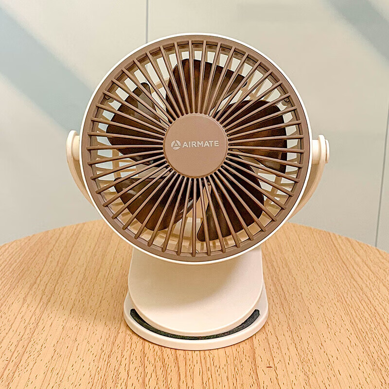 艾美特(AIRMATE)台立风扇长续航可夹可立两用三档风速便携电风扇 AH23-3 (充电款)**高清大图