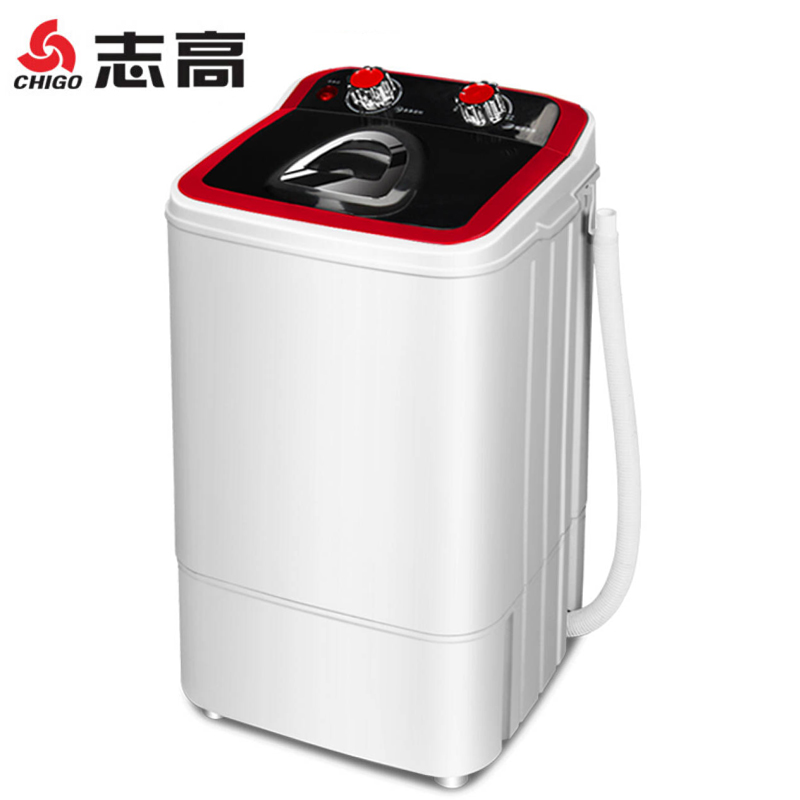 志高(CHIGO) XPB46-68 4.6公斤半自动单桶迷你洗衣机 红色高清大图