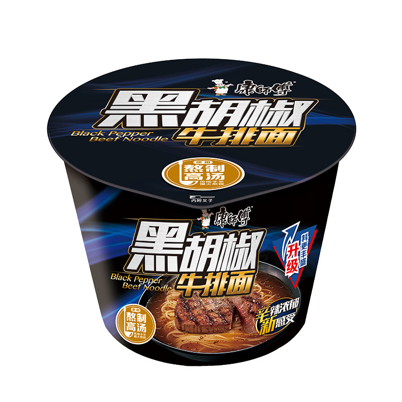 康师傅方便面 康师傅黑胡椒牛排面82.