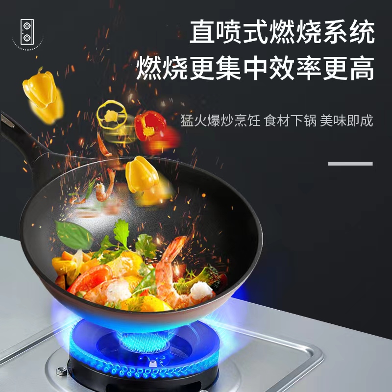 法迪欧燃气灶不锈钢面板JZT-2G301高清大图