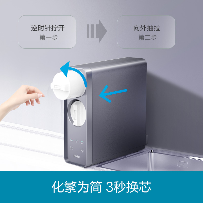 法迪欧(Fardior)R500FC03 500G大通量厨下反渗透直饮纯水机家用净水机净化高清大图