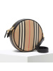 20新款 BURBERRY Louise标志性条纹环保帆布路易丝包单肩斜挎包 17*7*17cm