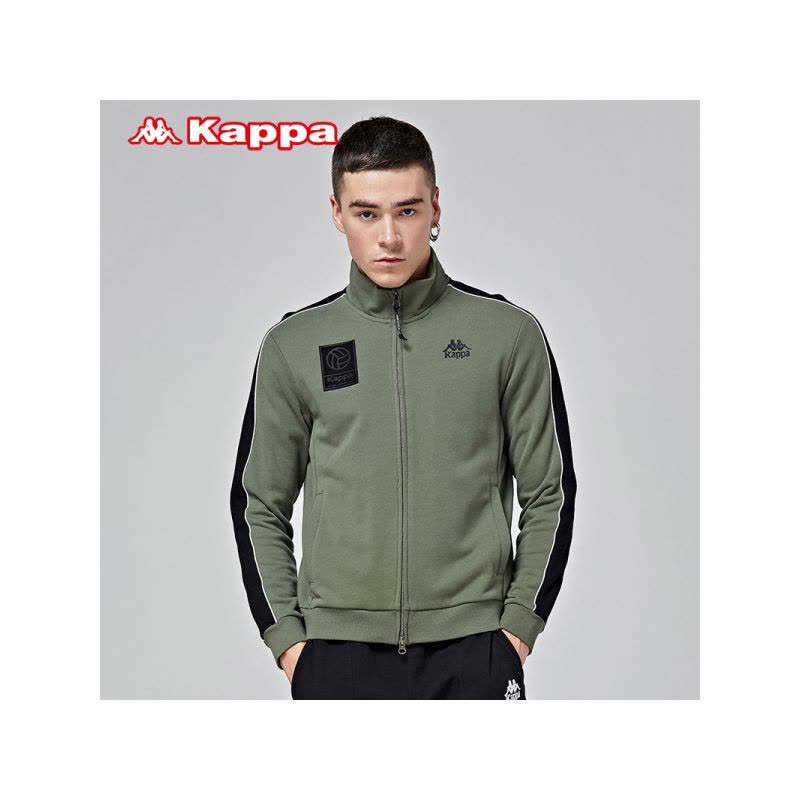 KAPPA卡帕男款运动外套休闲夹克长袖立领开衫|K0852WK36-320/990图片