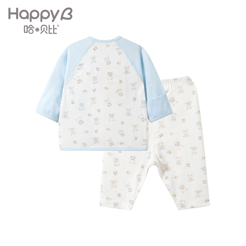 哈贝比（happyB）婴儿衣服初生纯棉和尚服内衣套装宝宝服春秋