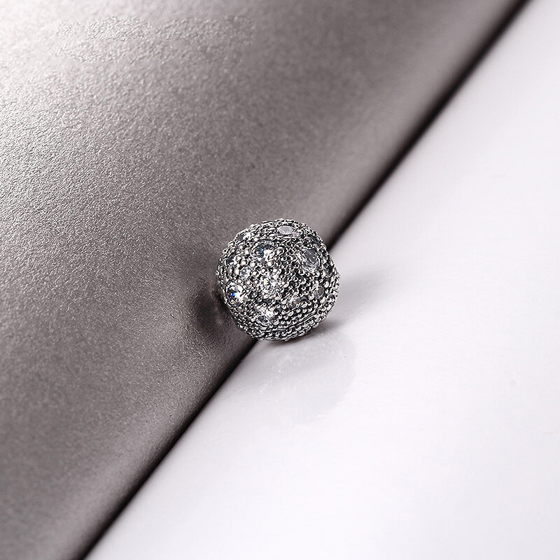 PANDORA潘多拉 925银固定夹星空-791286CZ珐琅串饰挂件DIY