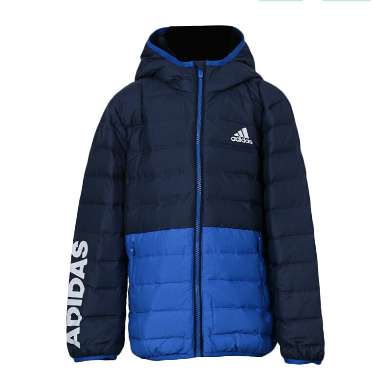 阿迪达斯（adidas）男女童保暖连帽羽绒服DM7125/DM7123