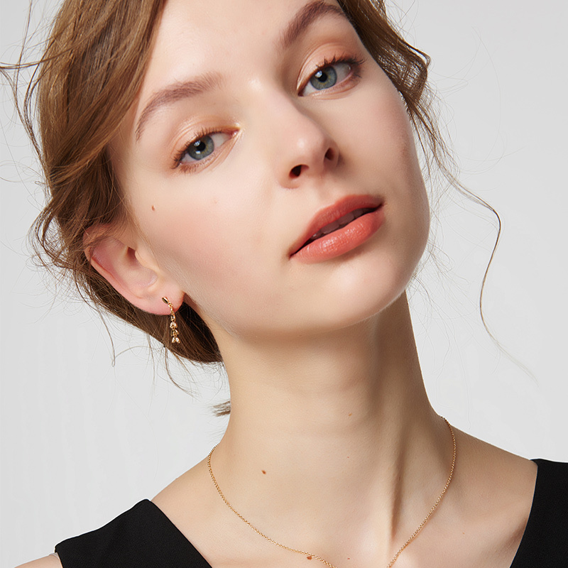 myfd耳环女s925银秘趣系列之金麦穗耳环生日礼物送女友mye192212gp