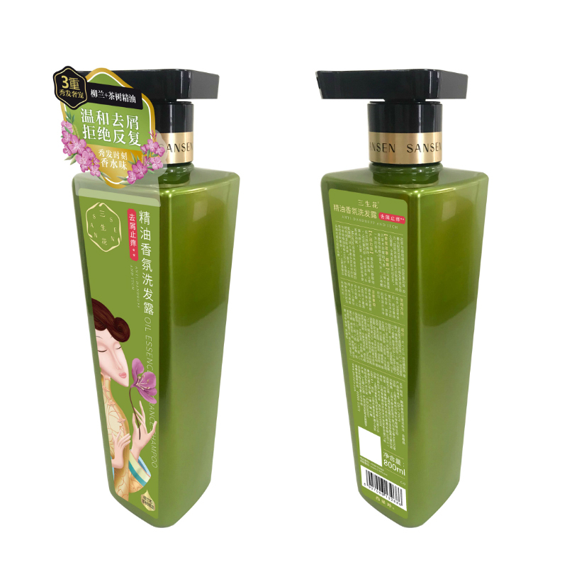 百雀羚三生花洗发水精油香氛控油清爽800ml+去屑止痒800ml洗发露去屑控油清爽油性各种混合性发质