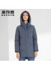 波司登女羽绒服连帽中长款新款妈妈装冬装保暖外套_1