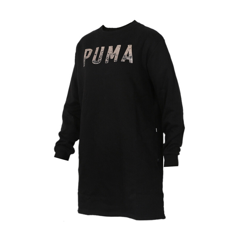 PUMA(彪马)女装 2019春季新款上衣套头衫外套圆领运动服中长款卫衣