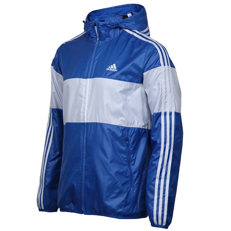 Adidas/阿迪达斯外套男子夏季薄款防晒运动跑步防风服夹克AY3813_1图片