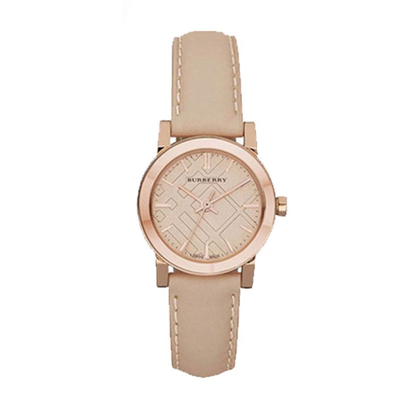 巴宝莉burberry时尚休闲英伦皮带石英女表