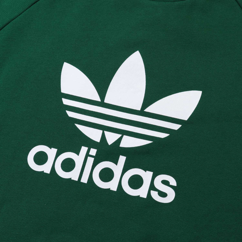 阿迪达斯三叶草男服卫衣大LOGO针织圆领套头休闲运动服GJ8296