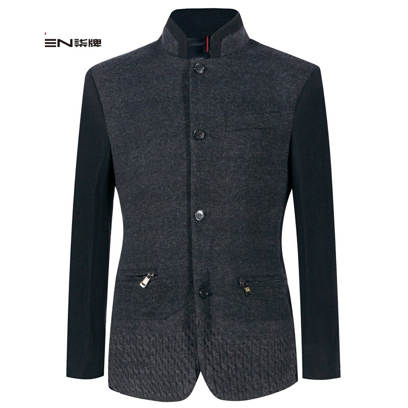 中华立领seven柒牌男装立领小西服男外套修身韩版西装时尚男905c1914