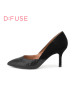 D：Fuse/迪芙斯秋季尖头细高跟浅口女鞋单鞋DF63111106