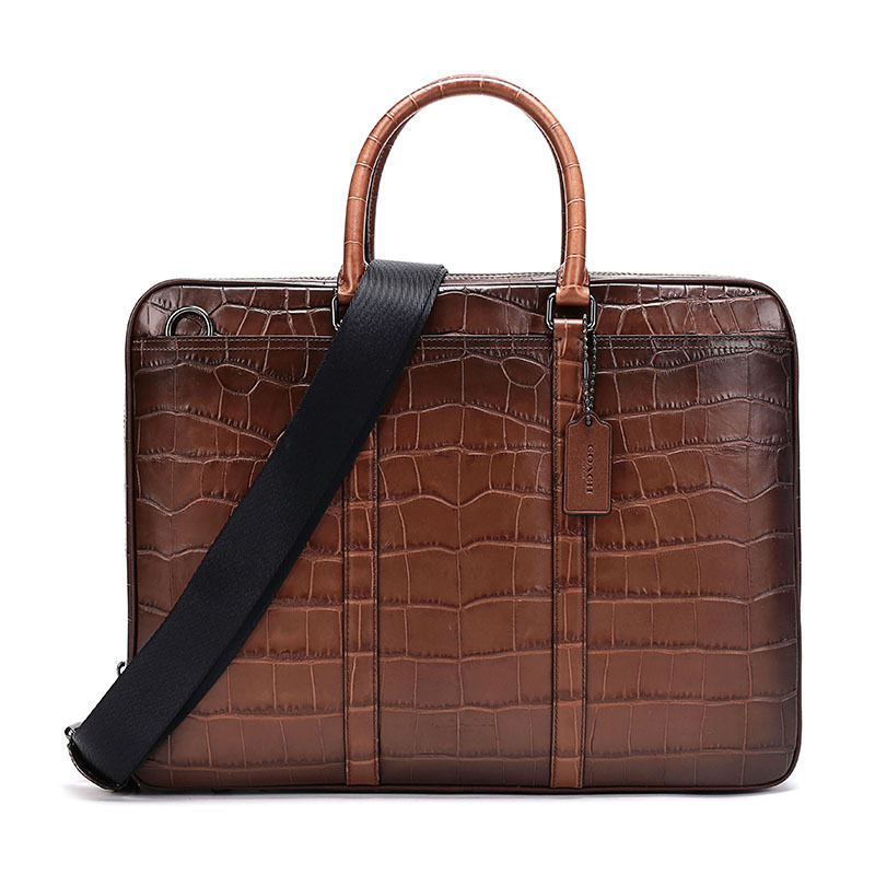 coach蔻驰奢侈品男士皮革metropolitan纤巧型公事包公文包25991视频