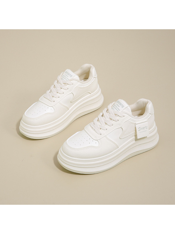2025小白鞋子女春季新款韩版ins女学生休闲厚底百搭板鞋街拍