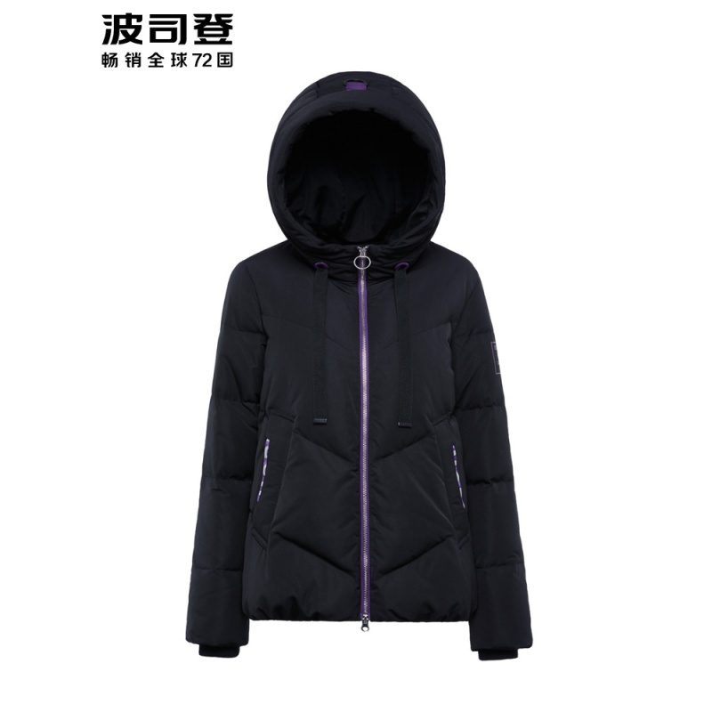 波司登羽绒服女短款连帽厚款保暖冬天女士时尚鸭绒外套