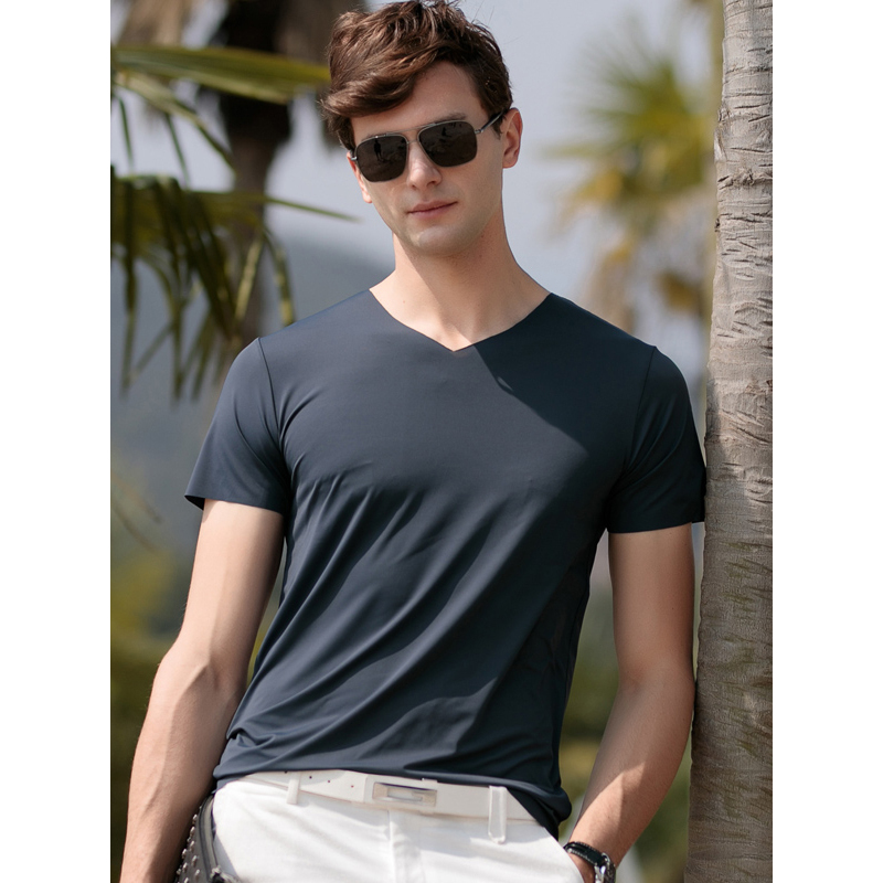 卡帝乐鳄鱼cartelo短袖t恤男2018夏季新款中年男士商务休闲简约t恤衫