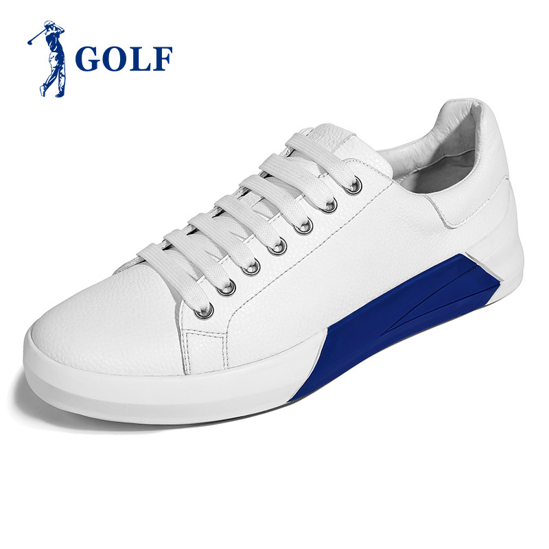 GOLF男鞋2019夏季透气鞋子男休闲鞋百搭白色板鞋男韩版潮男小白鞋