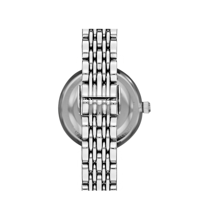 阿玛尼 （Emporio Armani）手表 时尚休闲石英表钢带镶钻手表女 AR11204