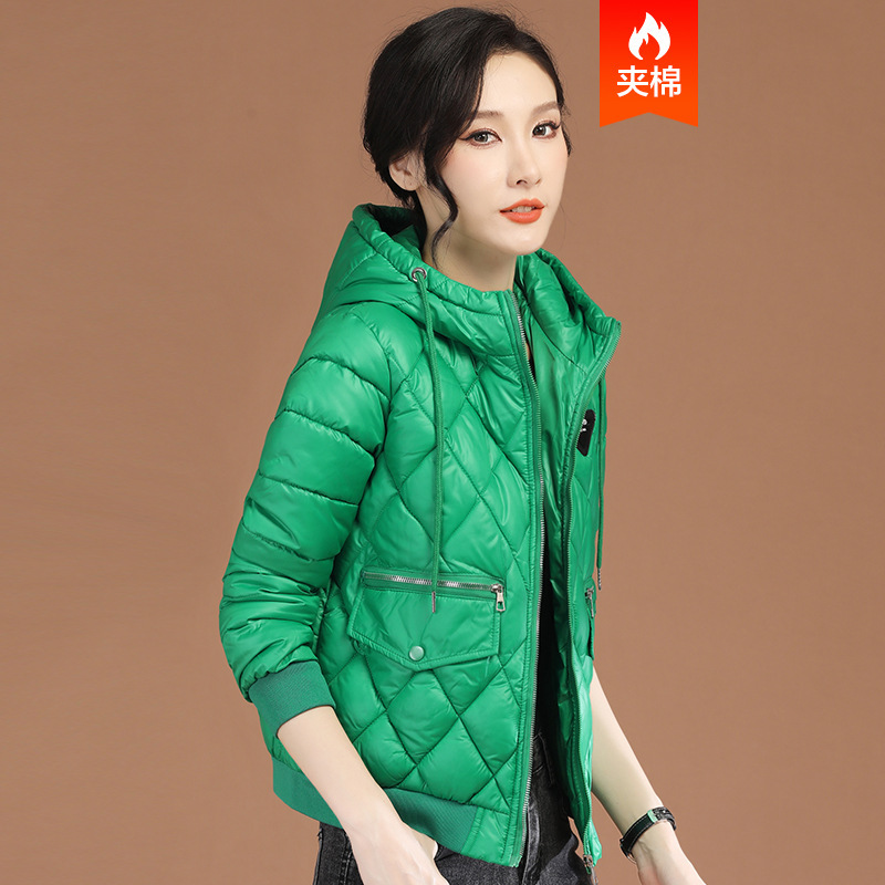Brookings连帽女2022年冬季新款宽松百搭外套棒球服面包服短
