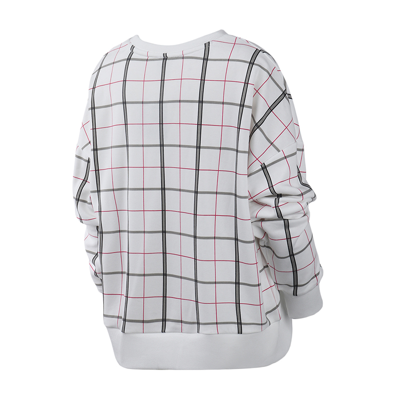 PUMA彪马2020新款女装运动服刘雯同款休闲复古格纹百搭卫衣597892