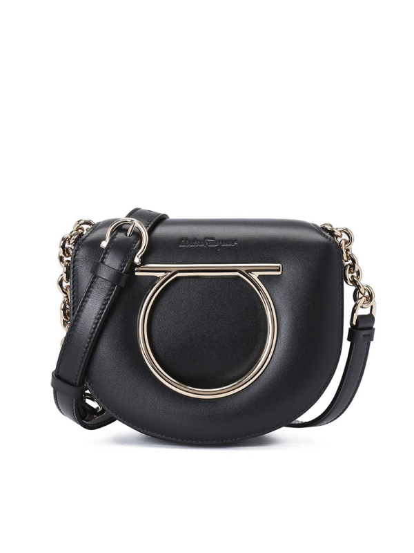 FERRAGAMO Vela 马鞍 斜挎包21H001 银扣