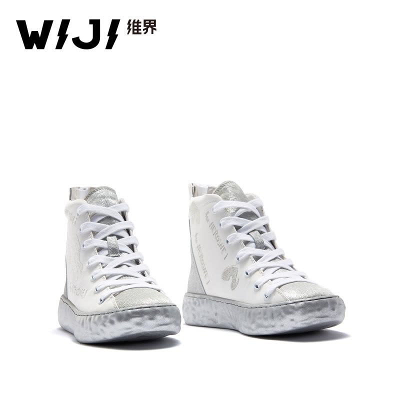 WIJI2019春季新款时尚休闲时装靴个性青春潮流气质魅力女鞋舒适女图片
