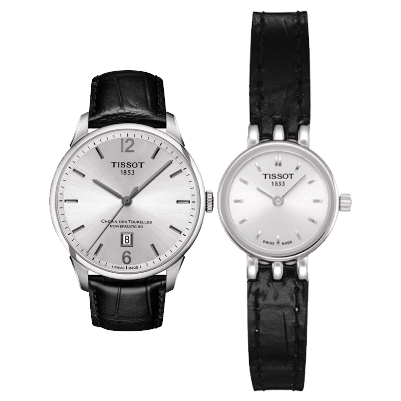 天梭tissot杜鲁尔乐爱系列情侣对表t0580091603100t0994071603700