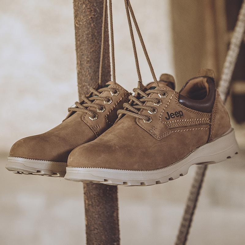 jeep吉普男鞋工装复古英伦时尚潮流男士休闲皮鞋