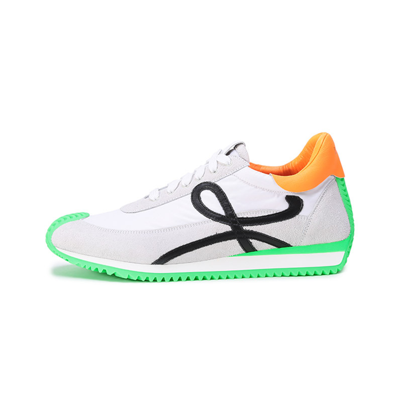 罗意威loewe男士织物绒面革flow系带休闲运动鞋m816282x34