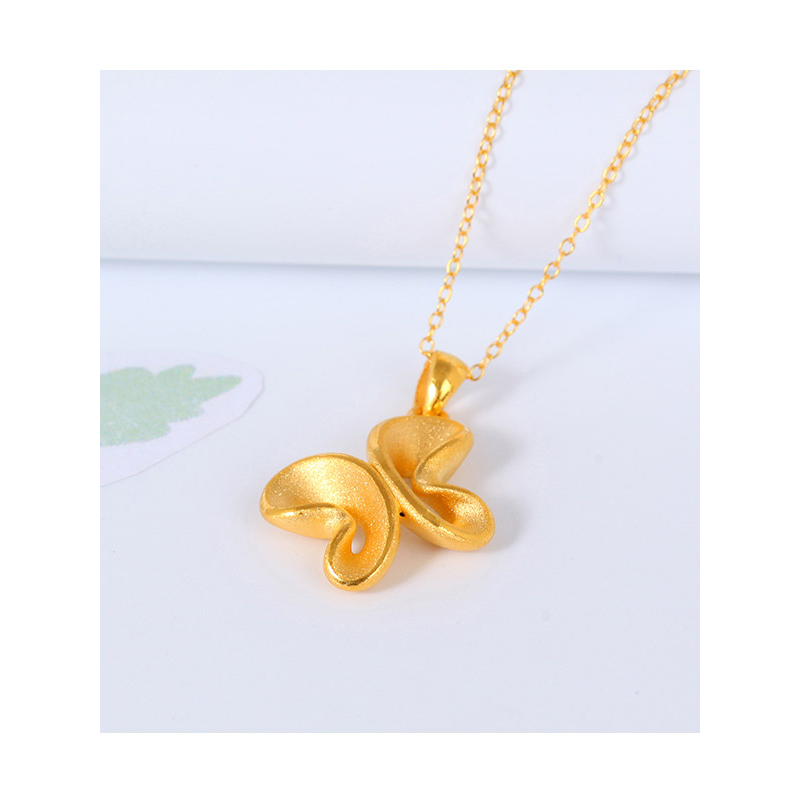 zhaoliang兆亮珠宝黄金吊坠女金吊坠足金999纯金小吊坠项链挂坠3d硬金